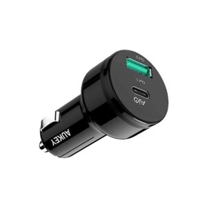 CAR CHARGER 2PORT 25.5W W/AIPOWER BLACK CAR CHARGER 2PORT 25.5W W/AIPOWER BLACK